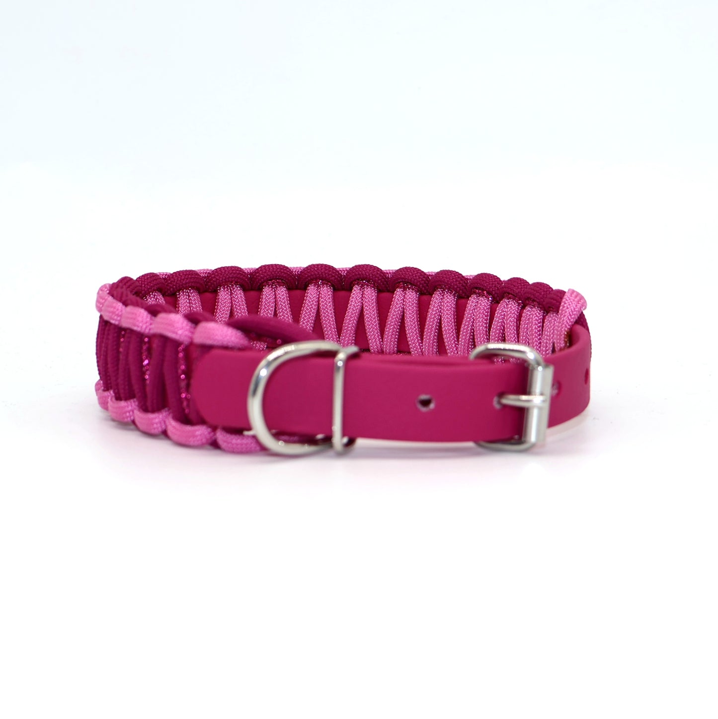Halsband Biothane & Paracord *Beere Glitzer* 28-36cm
