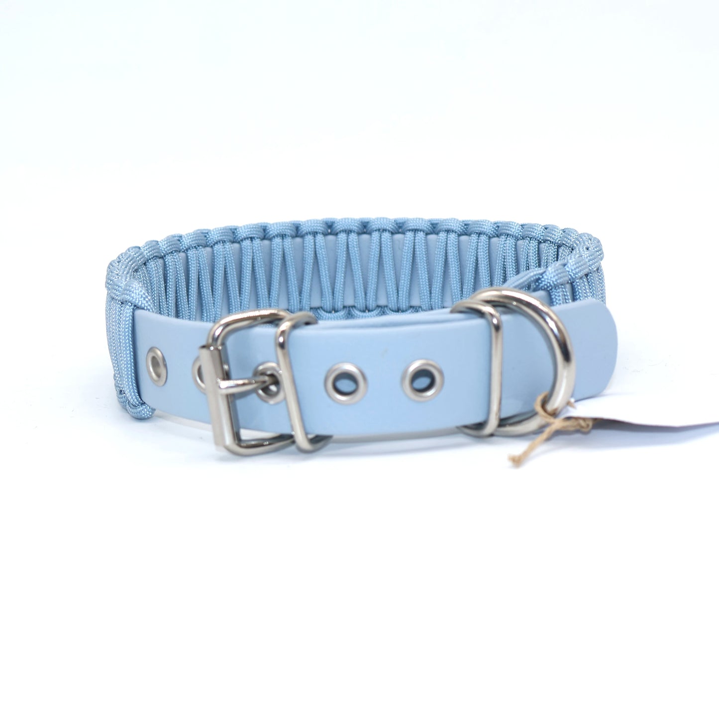 Halsband Biothane & Paracord *Eisblau* 40-47