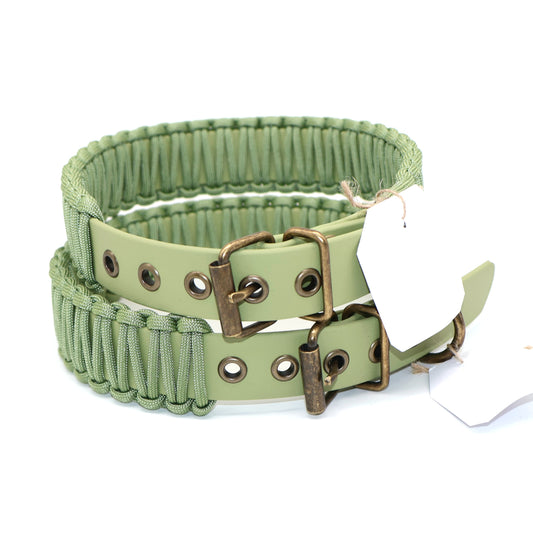 Halsband Biothane & Paracord *Guacamole (Antik)* 41-50cm