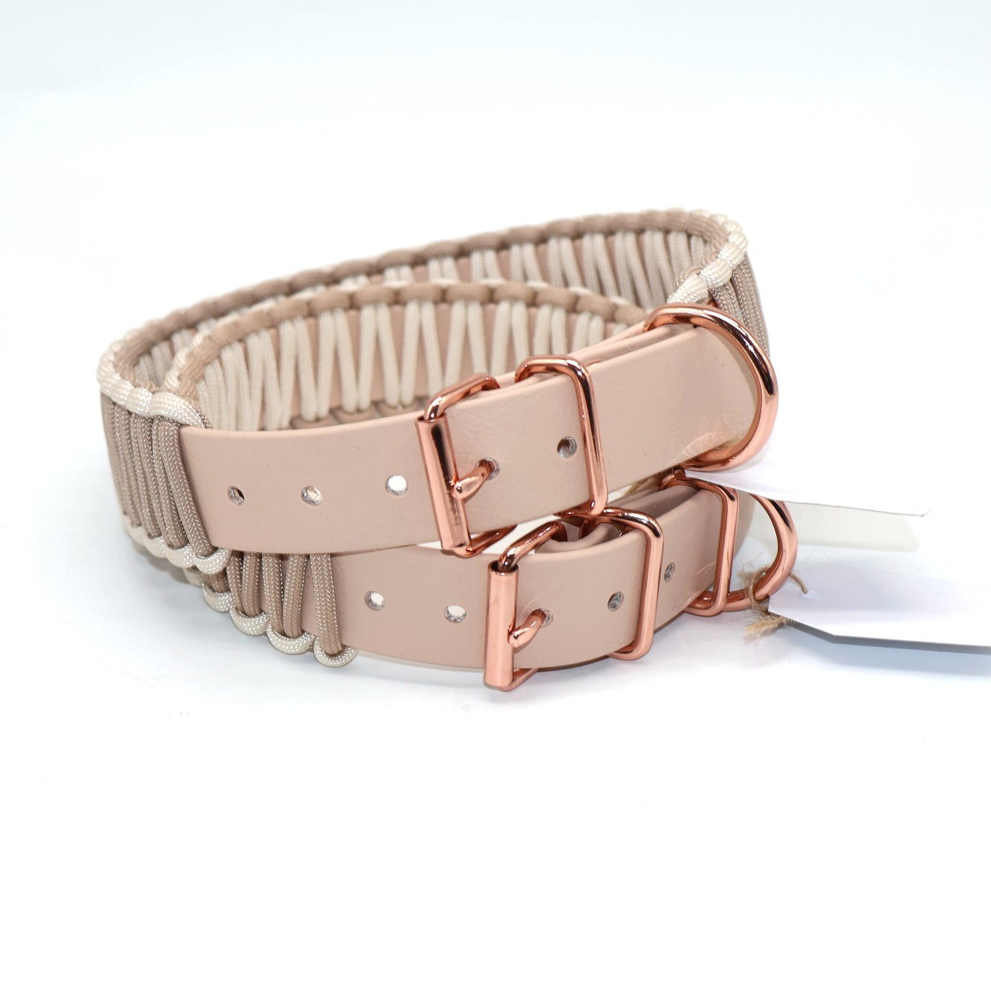Halsband Biothane & Paracord *Beige (Rosé)* 36-48cm