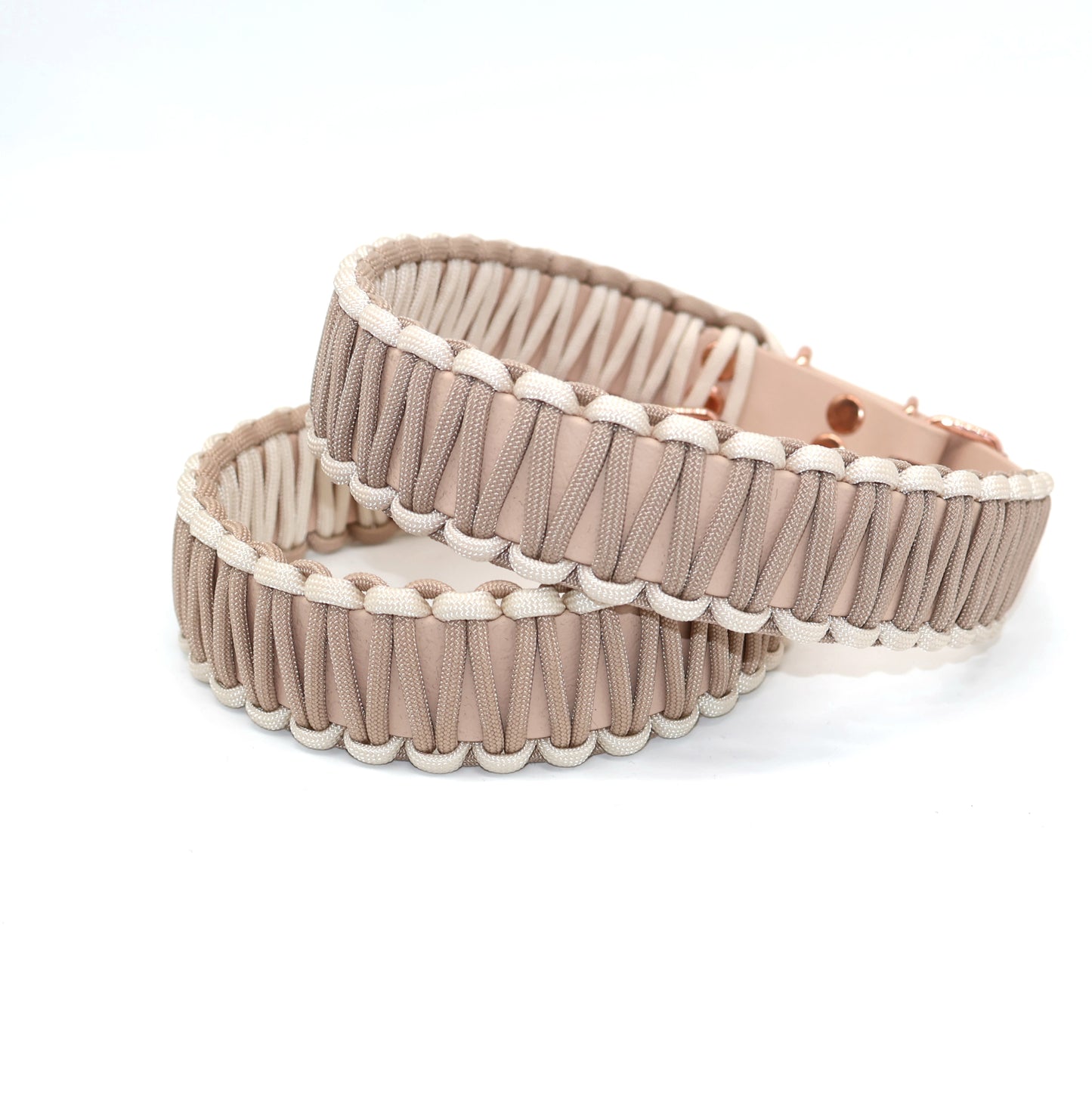 Halsband Biothane & Paracord *Beige (Rosé)* 36-48cm
