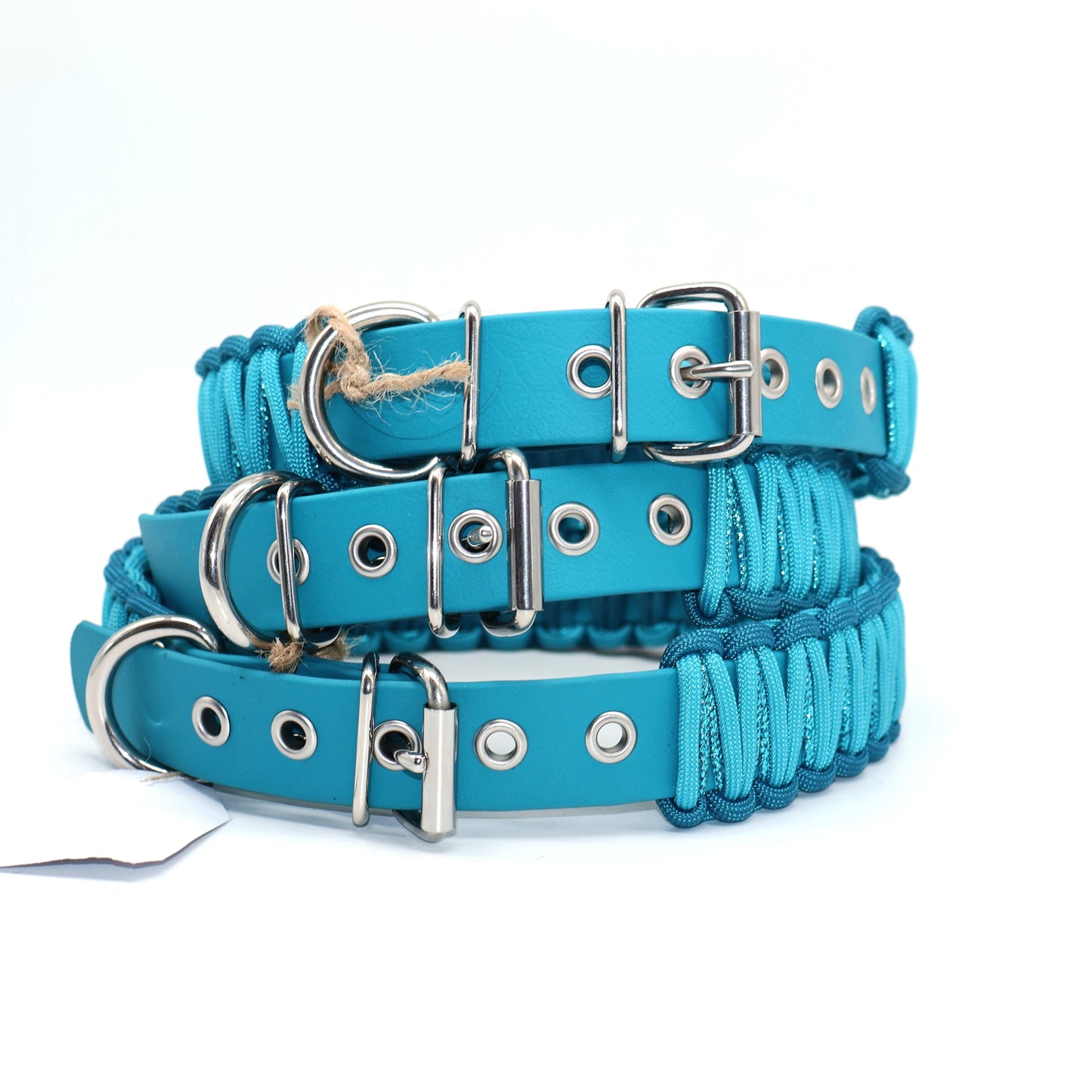 Halsband Biothane & Paracord *Lagune Glitzer* 43-58cm