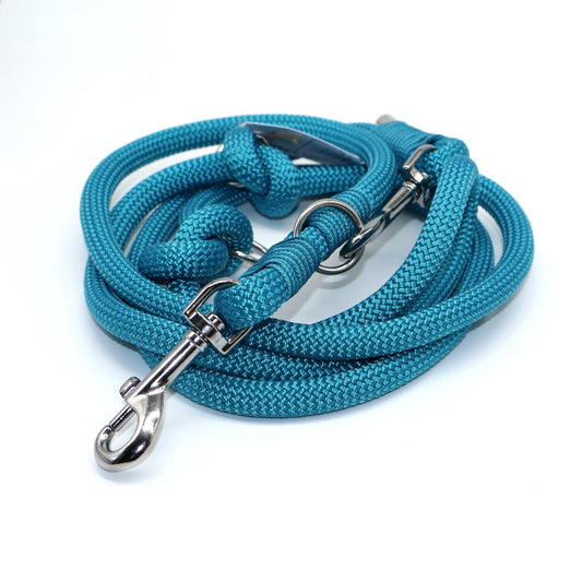2,5m (10mm Stärke) PPM Leine *Lagune* für mittlere/große Hunde