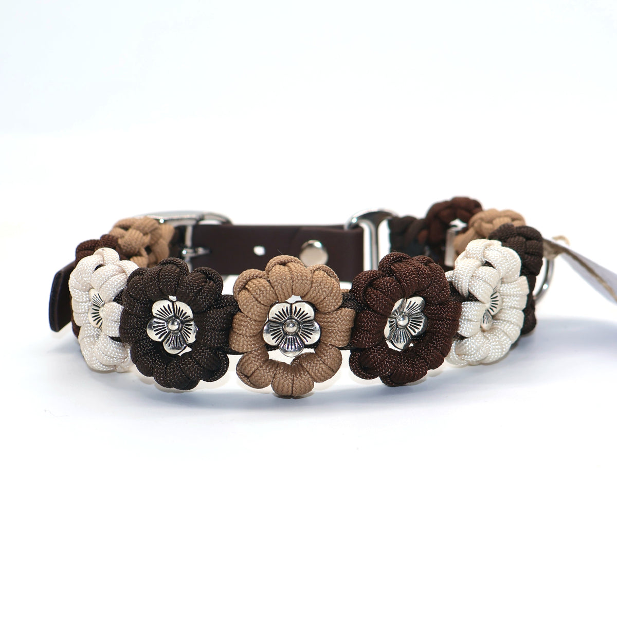 Blumen Halsband *Espresso & Cappuccino* 34-39cm