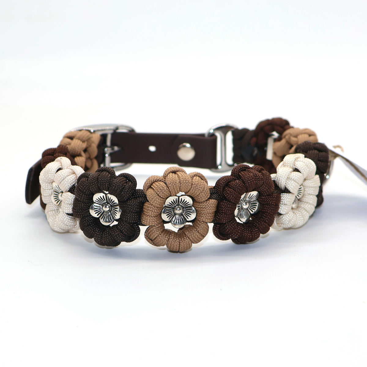 Blumen Halsband *Espresso & Cappuccino* 34-39cm