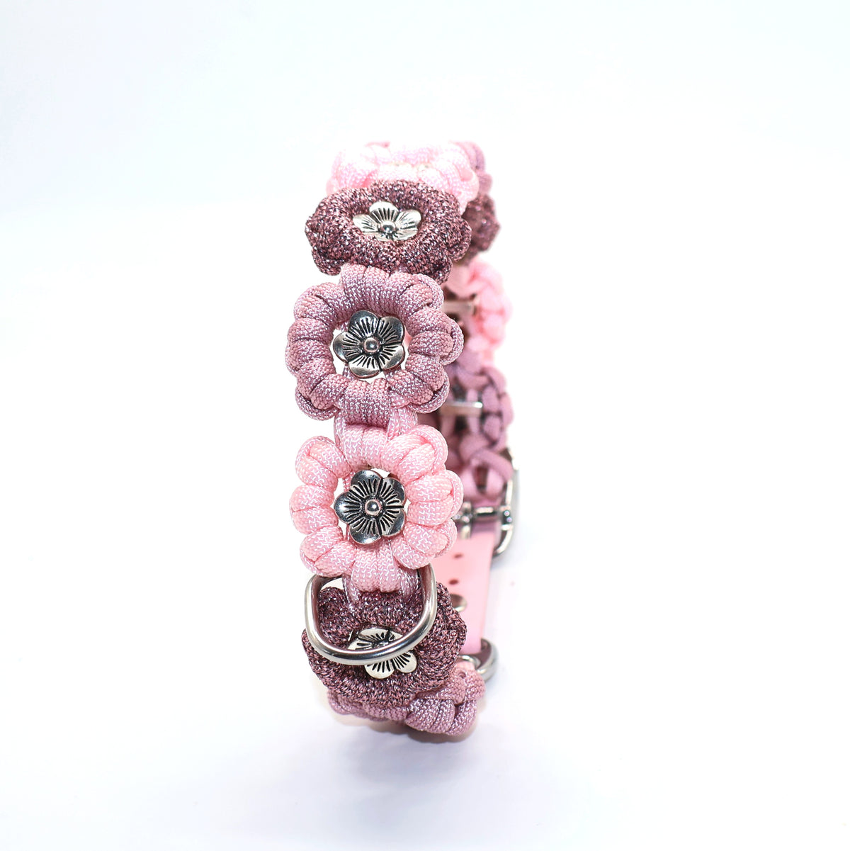 Blumen Halsband *Hellrosa Glitzer*