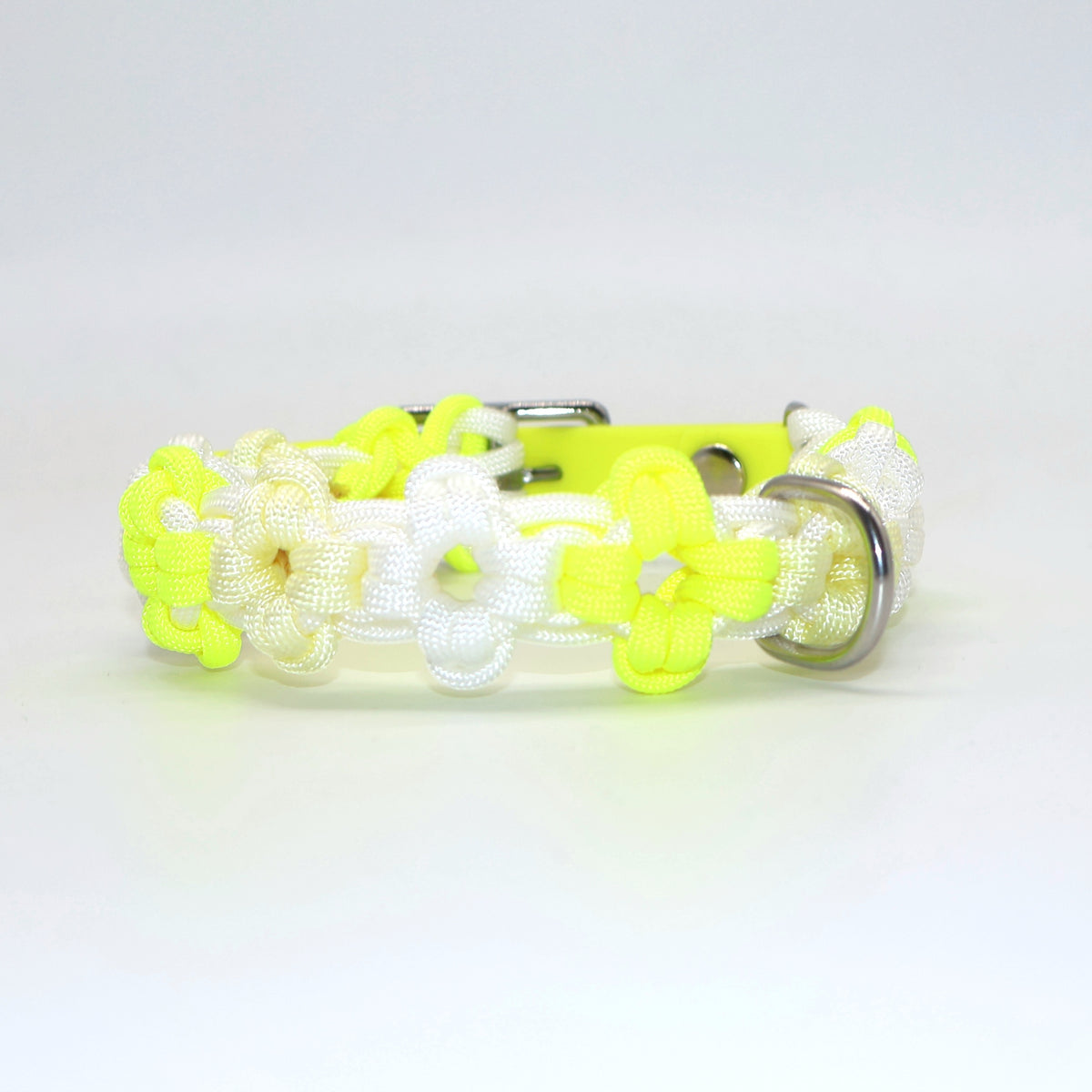 Mini Blumen Halsband *Neon Gelb & Pastellgelb & Weiß*