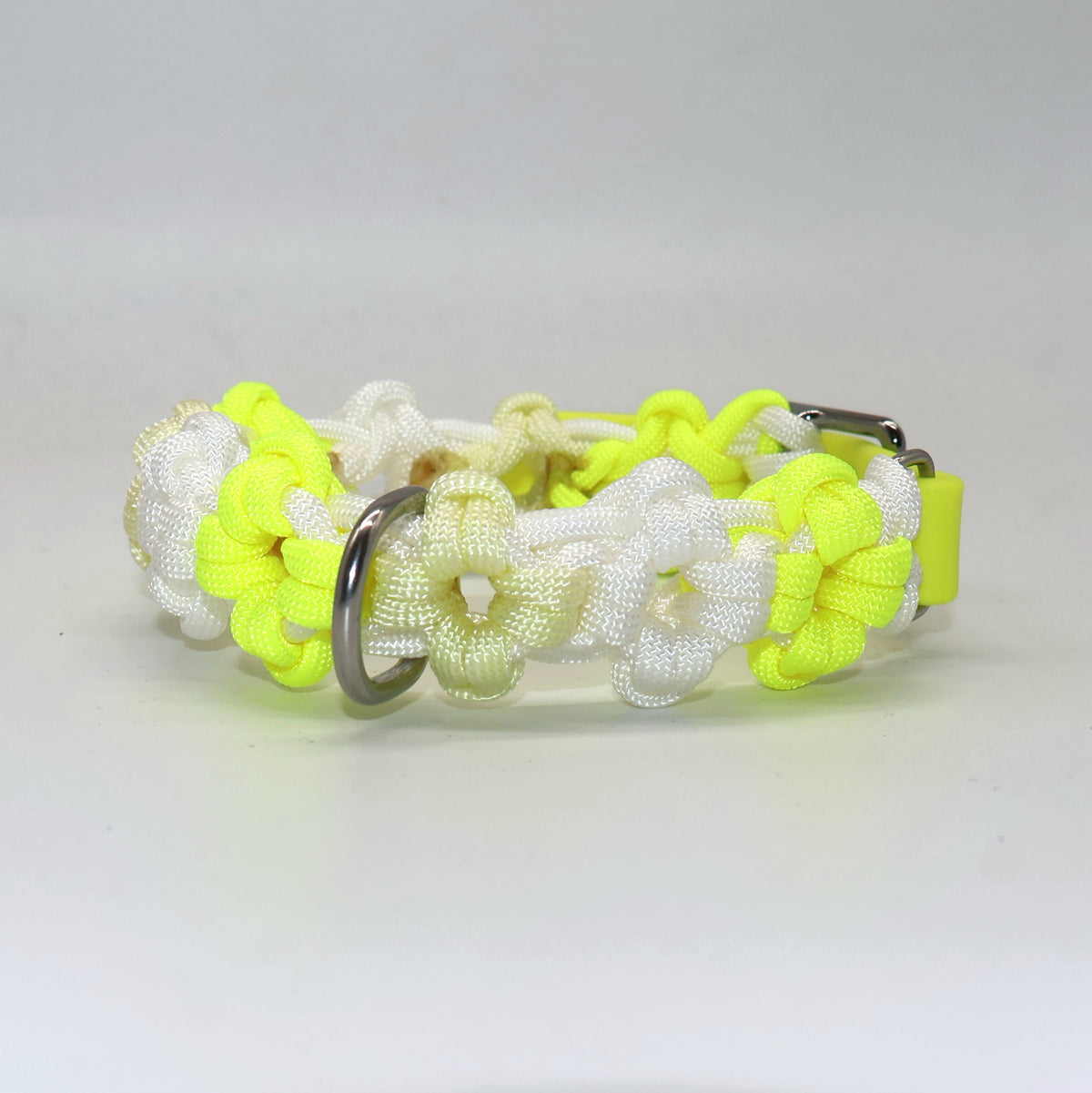 Mini Blumen Halsband *Neon Gelb & Pastellgelb & Weiß*