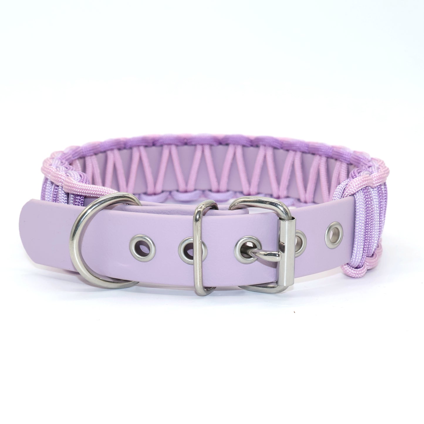 Halsband Biothane & Paracord *Pearl lila*