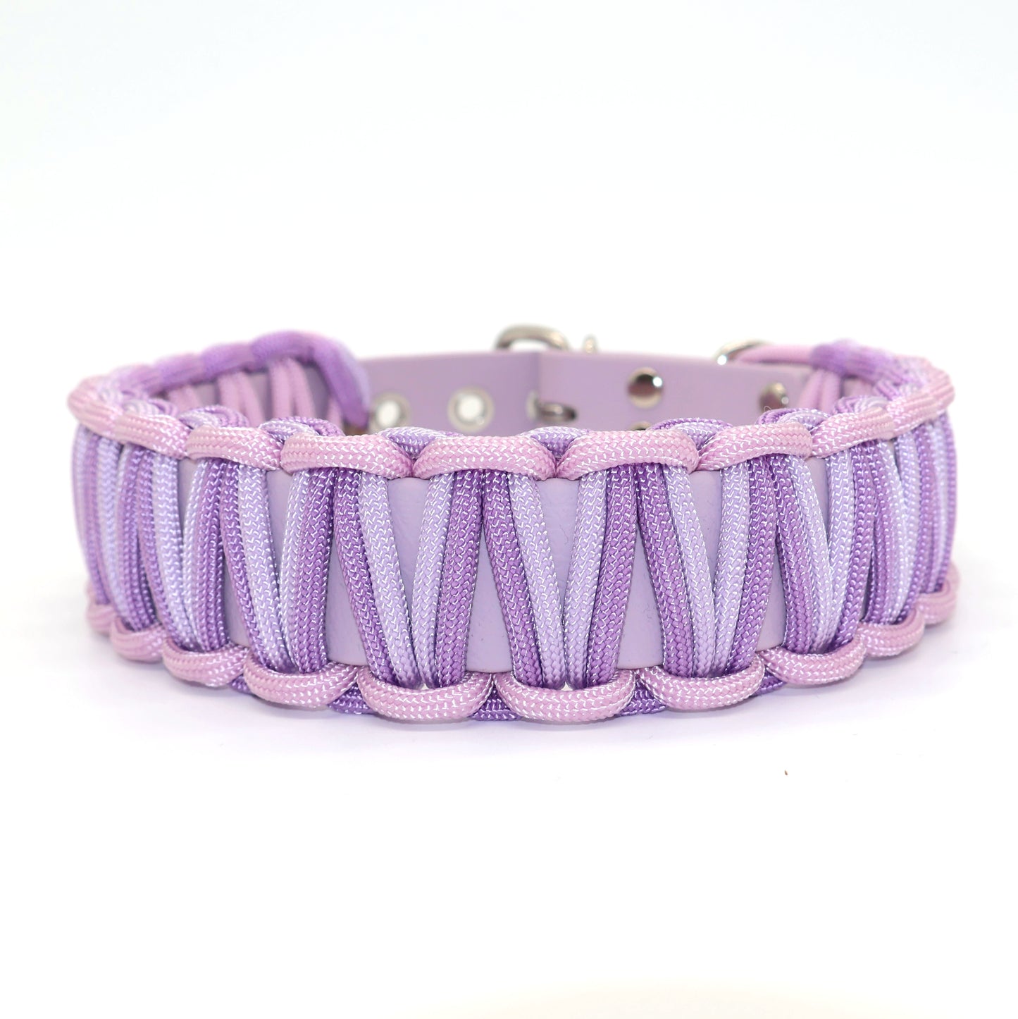 Halsband Biothane & Paracord *Pearl lila*