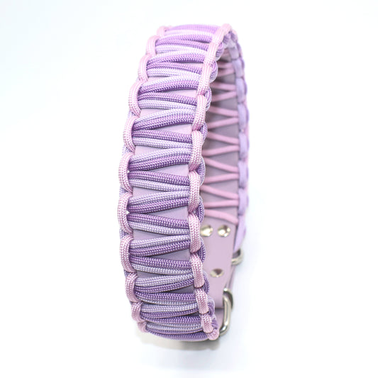Halsband Biothane & Paracord *Pearl lila*
