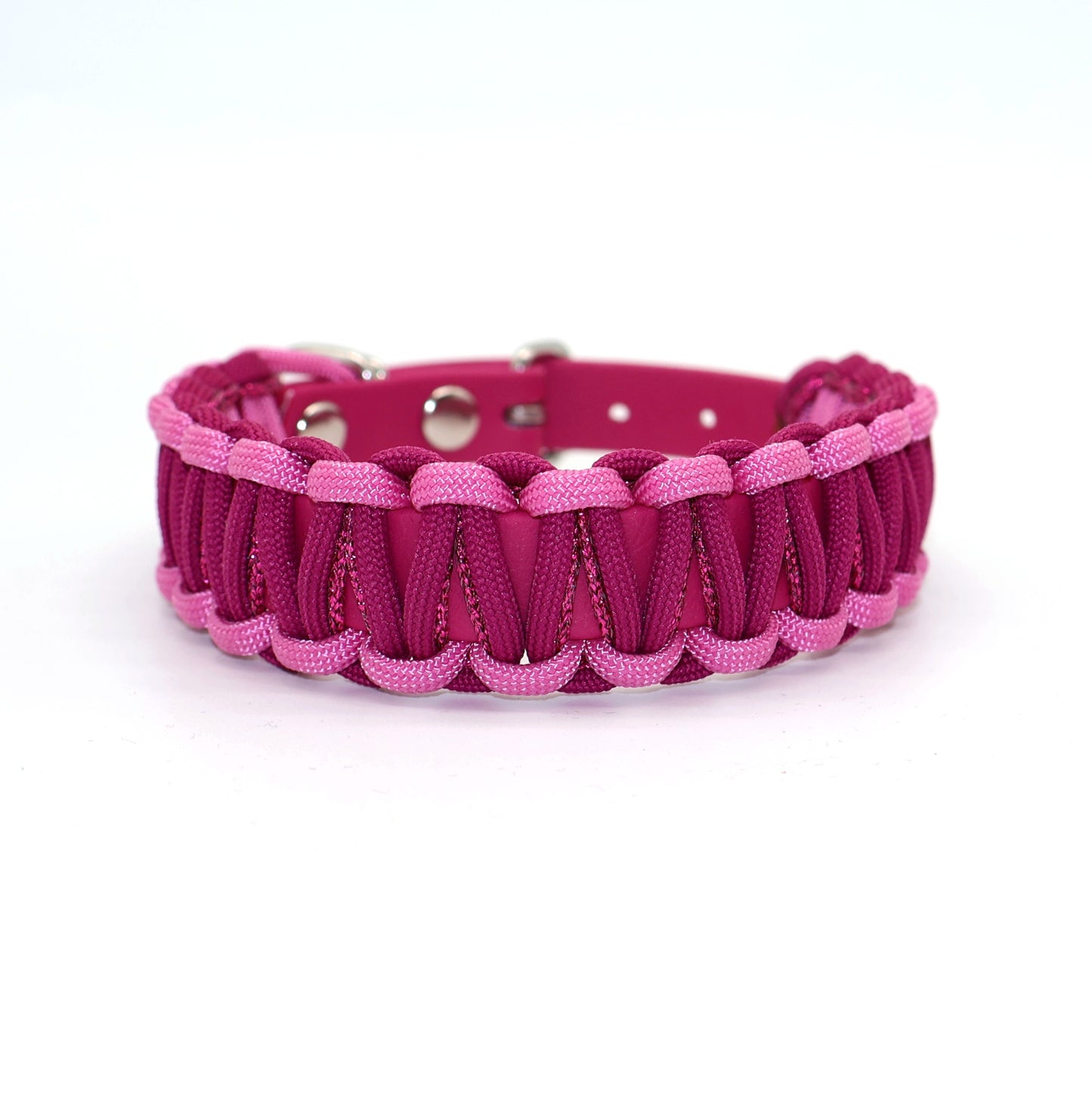 Halsband Biothane & Paracord *Beere Glitzer*