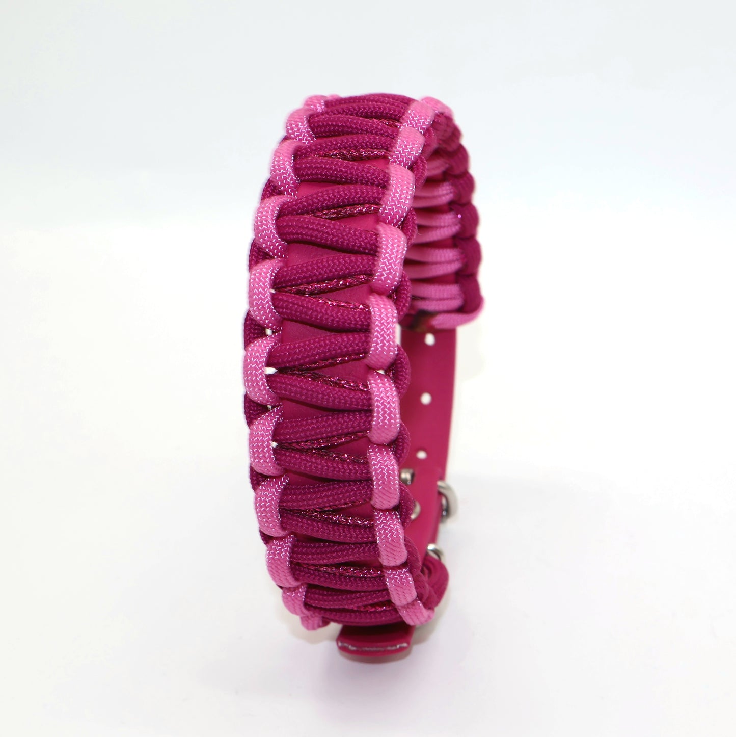 Halsband Biothane & Paracord *Beere Glitzer*