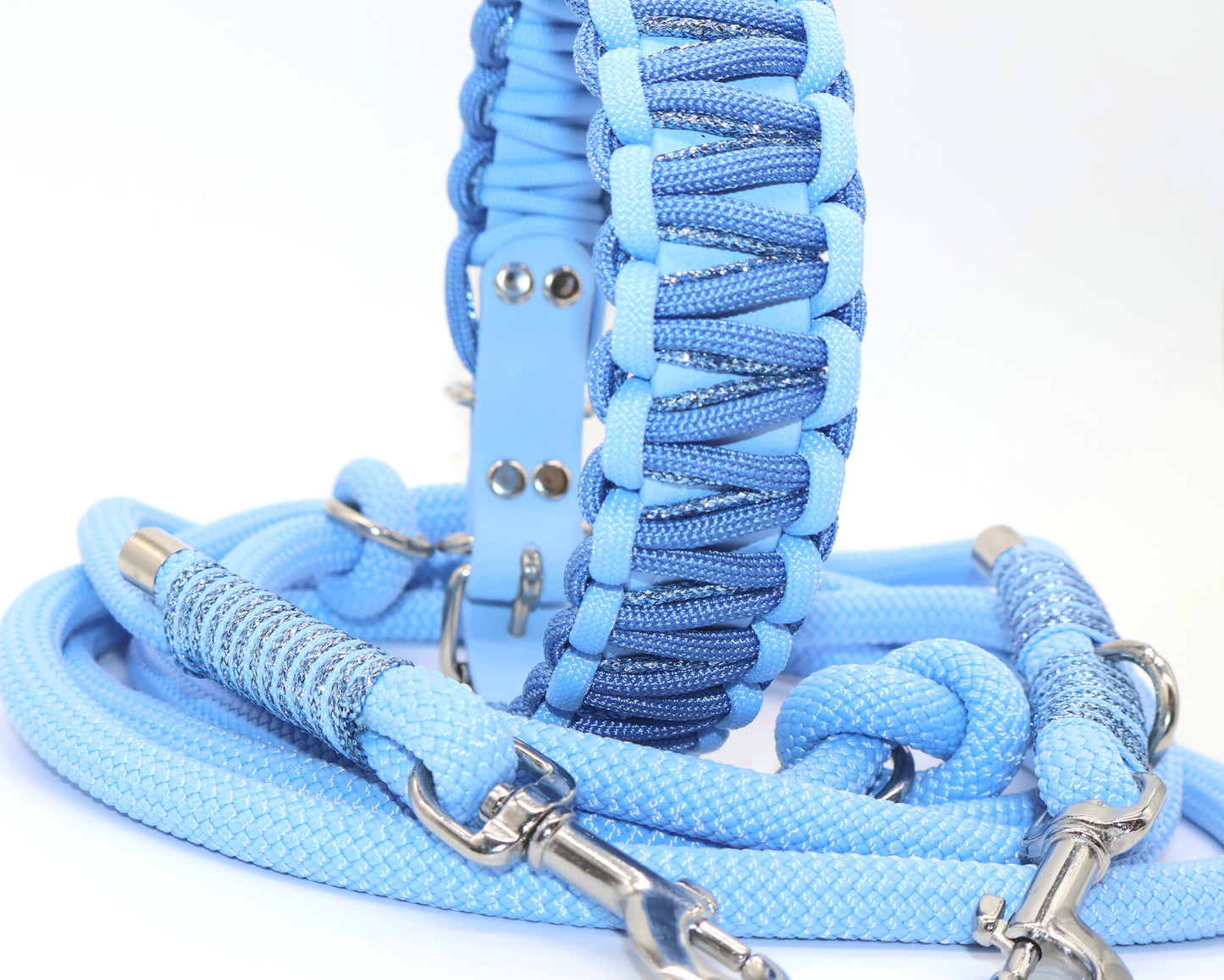 Erstelle dein eigenes Unikat - Glitzer Halsband Biothane & Paracord