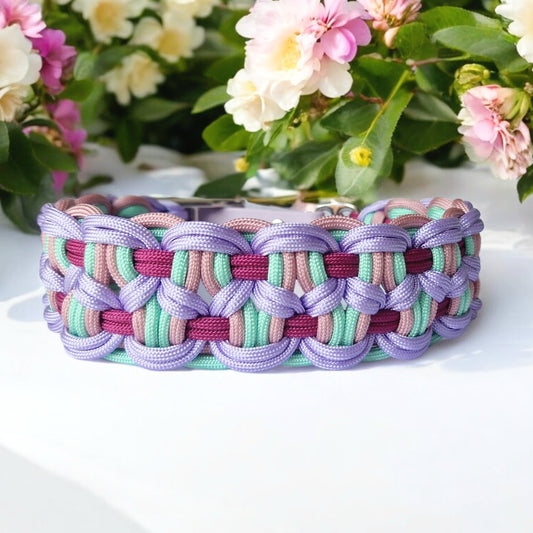 Erstelle dein eigenes Unikat - Paracord Halsband Breit geflochten