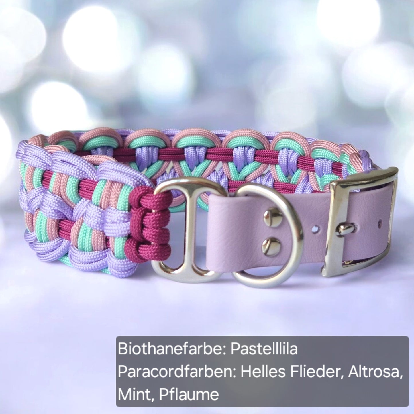 Erstelle dein eigenes Unikat - Paracord Halsband Breit geflochten