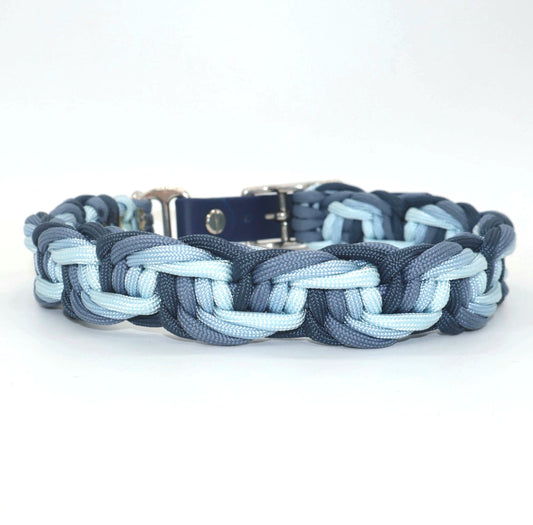 Paracord braided collar *Jeans*