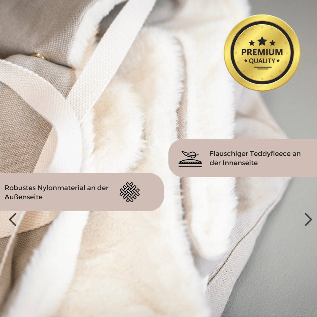 Reisedecke und Tasche