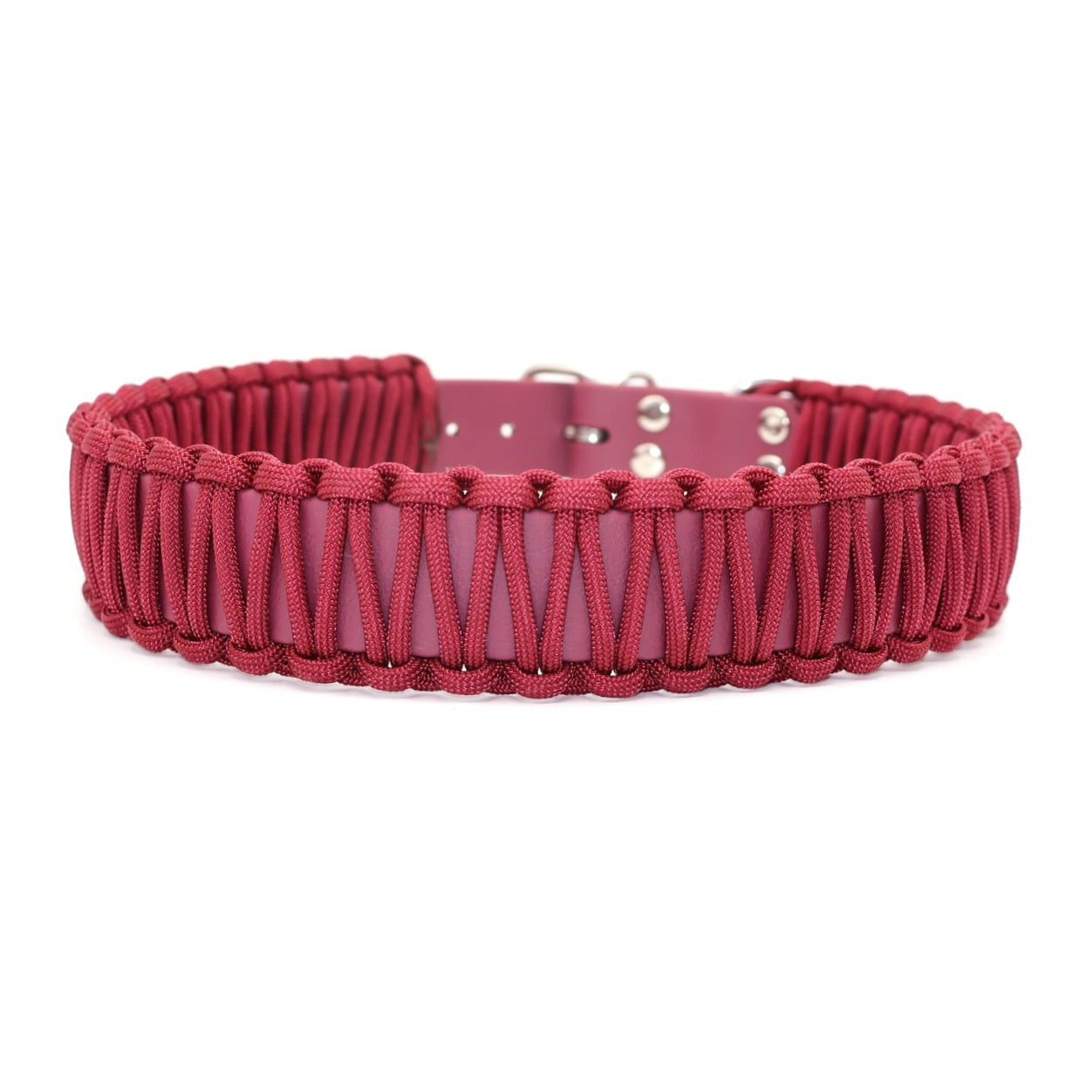 Collar Biothane &amp; Paracord *Burgundy*