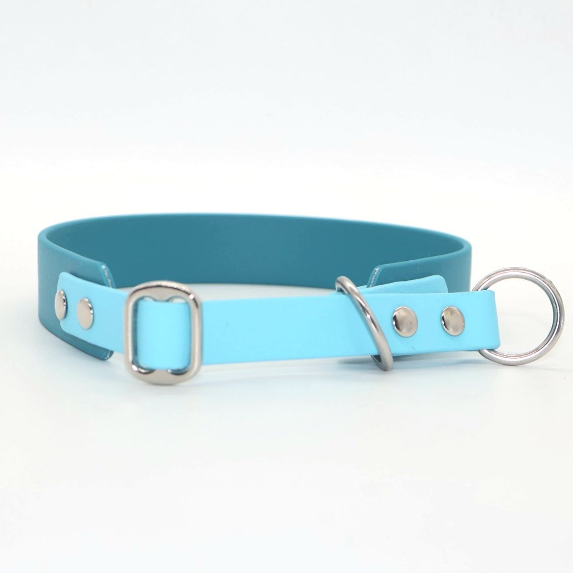 Choke Collar Biothane *Petrol &amp; Turquoise*