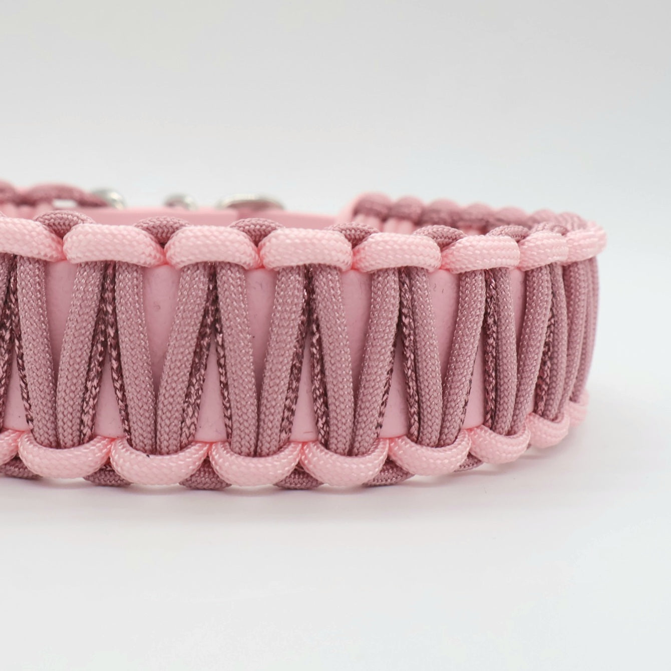 Collar Biothane &amp; Paracord *Rouge &amp; Old Pink &amp; Pink Glitter*