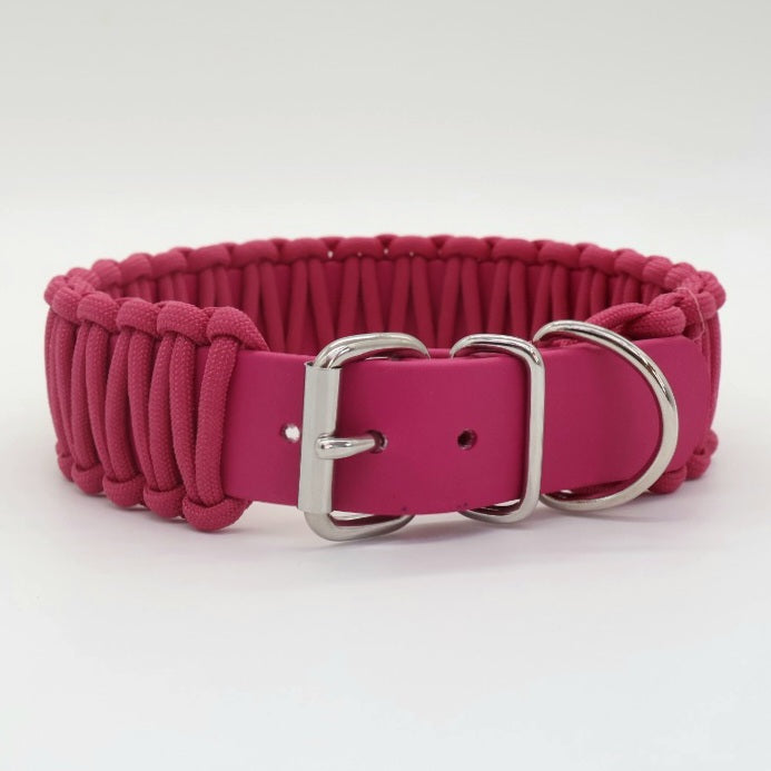 Collar Biothane &amp; Paracord *Fuchsia*