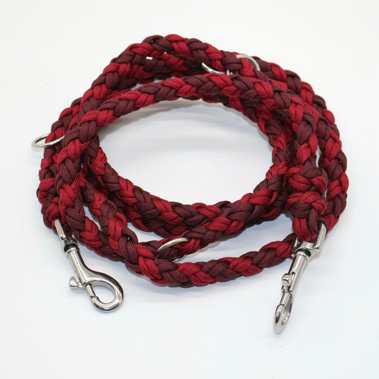 Handgeflochene Paracordleine *Burgunder- Maroon*
