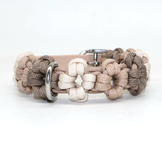 Mini Flower Necklace *Tan &amp; Mocca &amp; Cream*