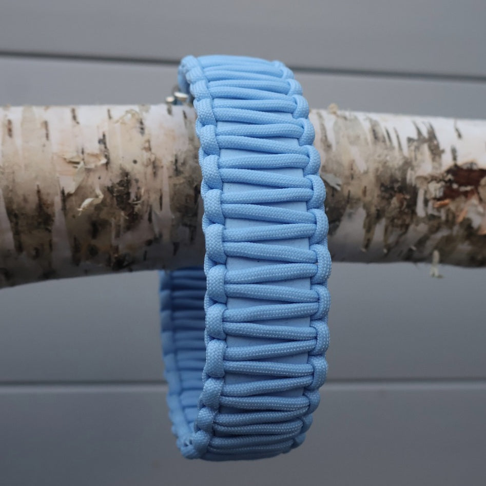 Collar Biothane &amp; Paracord *Polar Blue*