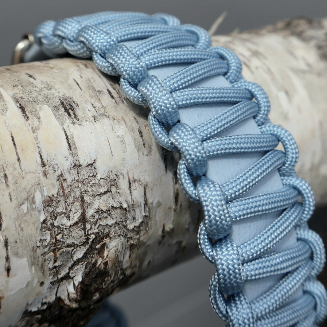 Collar Biothane &amp; Paracord *Soft Ice Blue*