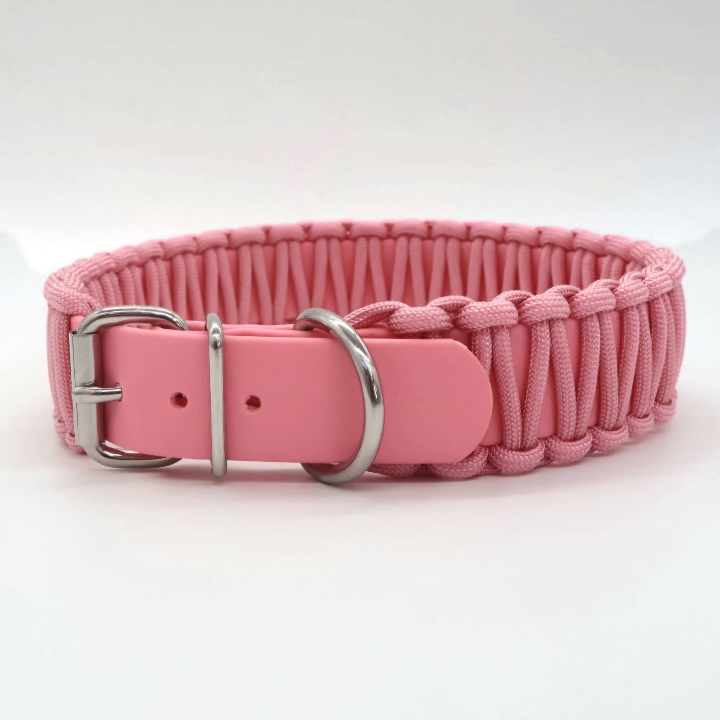 Collar Biothane &amp; Paracord *Pastel Pink*