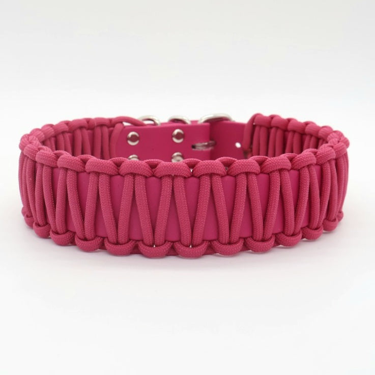 Collar Biothane &amp; Paracord *Fuchsia*
