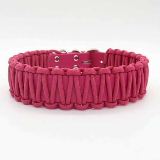 Halsband Biothane & Paracord *Rosebay*