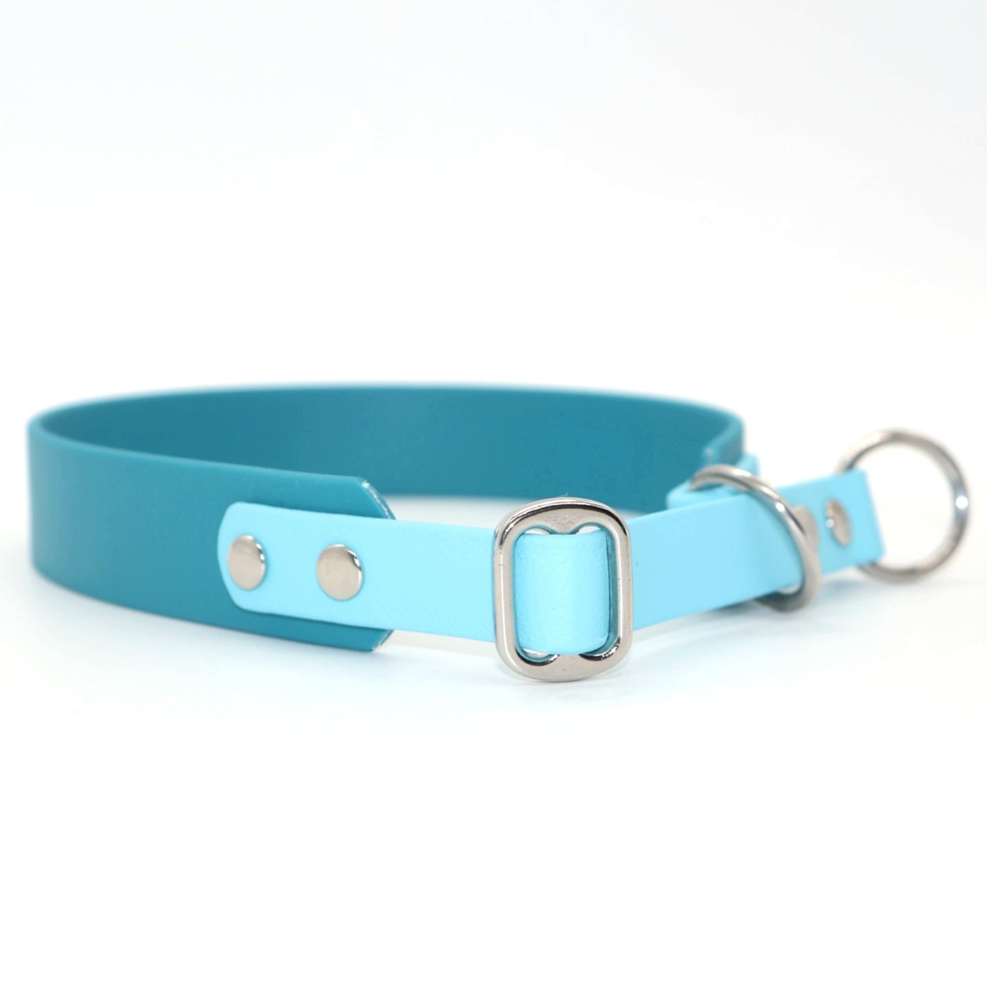 Choke Collar Biothane *Petrol &amp; Turquoise*