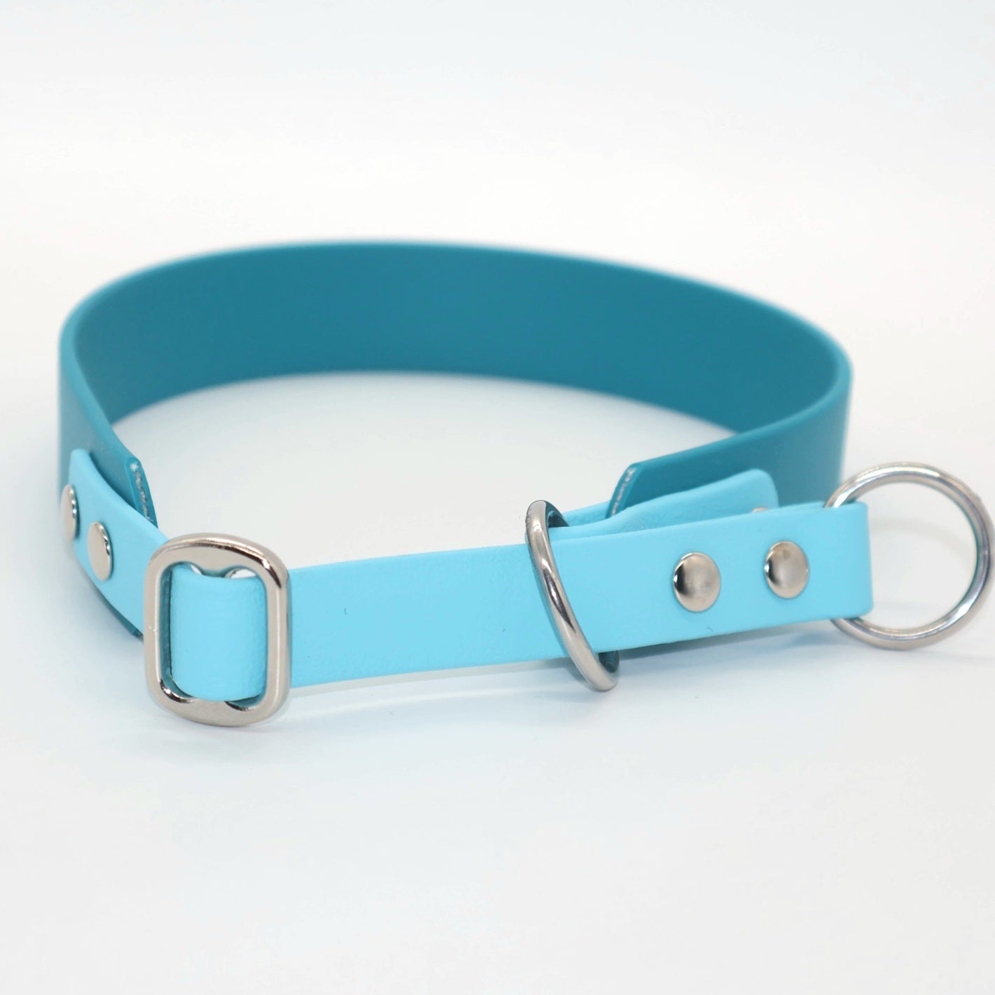 Choke Collar Biothane *Petrol &amp; Turquoise*