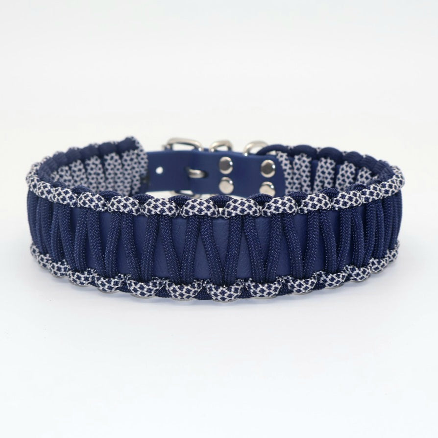 Collar Biothane &amp; Paracord *Midnight Blue*