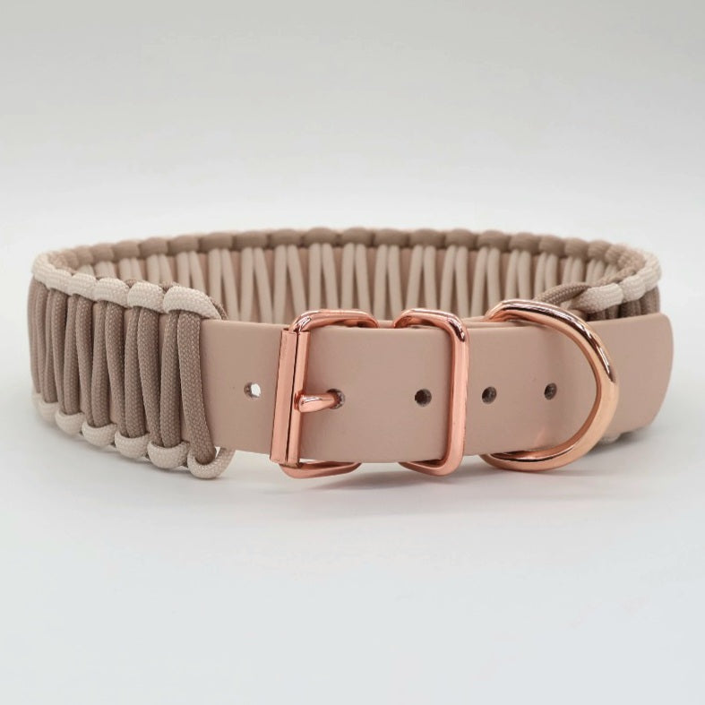 Collar Biothane &amp; Paracord *Mocha*