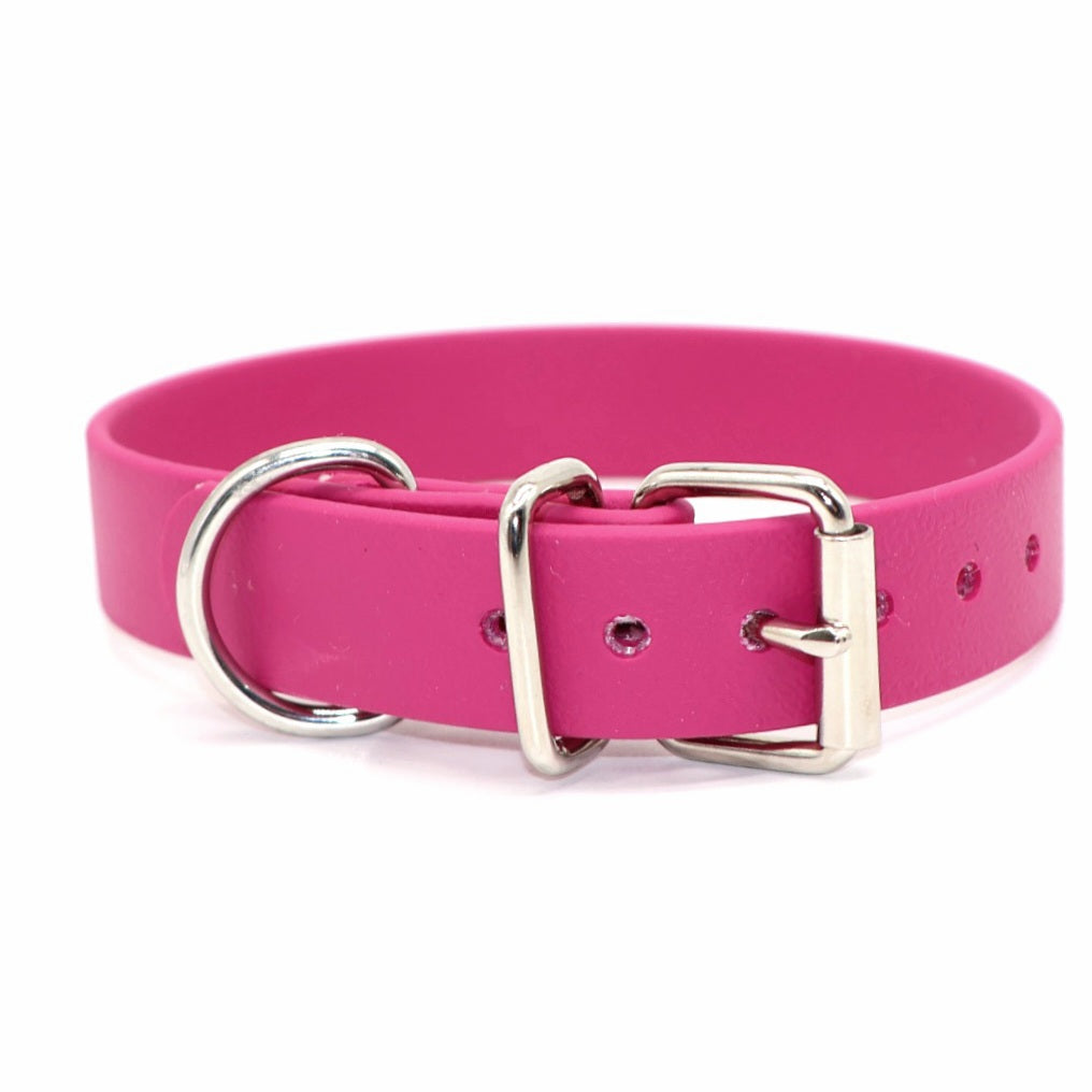 26-30cm & 1,6cm breites Halsband Biothane *Beere*