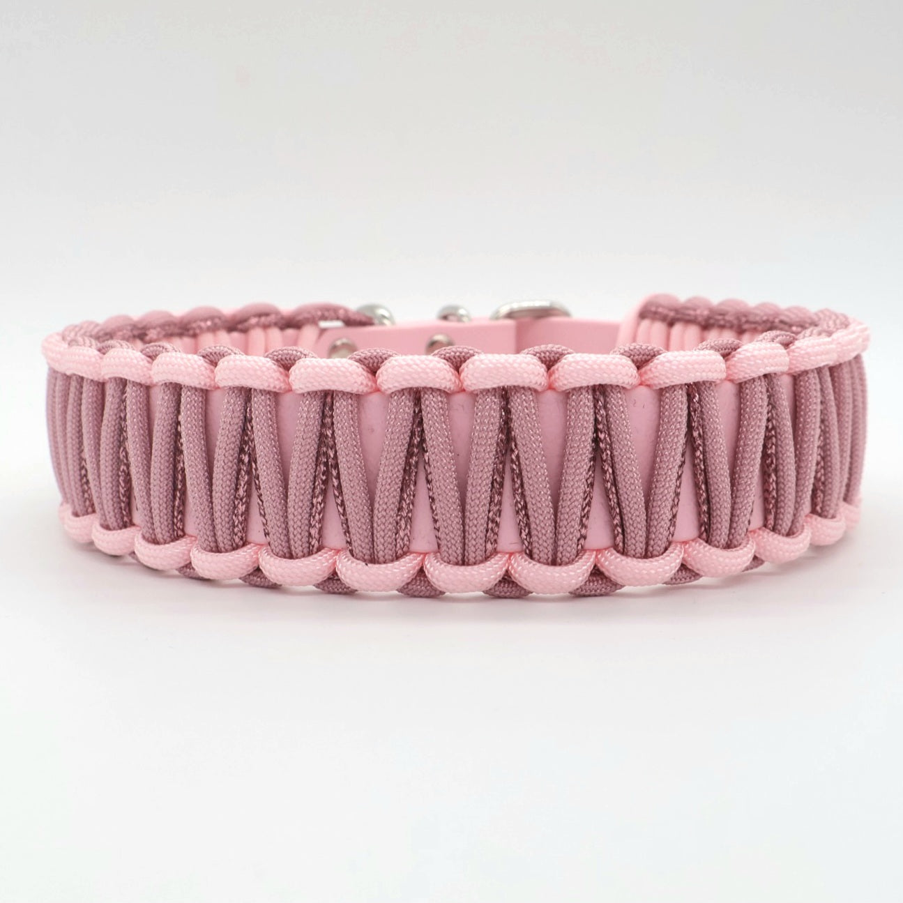 Collar Biothane &amp; Paracord *Rouge &amp; Old Pink &amp; Pink Glitter*