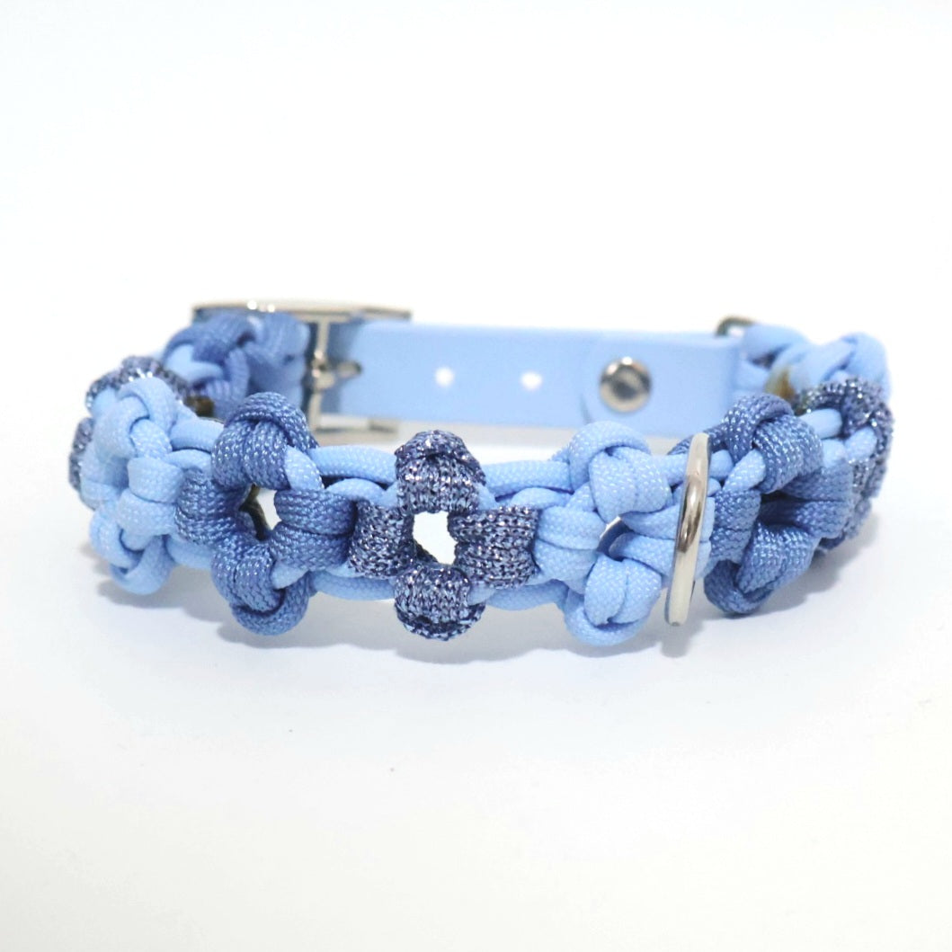 Mini Flower Necklace *Polar-Power Blue Glitter*